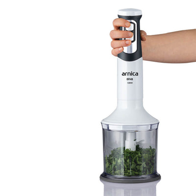 مجموعة الخلاط اليدوي أرنكا ديفا باللون الأبيض