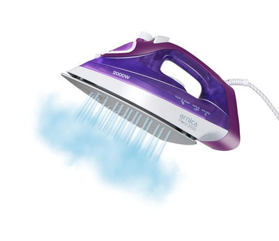 أرنكا فلورا 2000 مكواة البخار الأرجواني الحديد