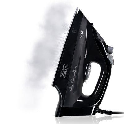 أرنكا فلورا 2000 مكواة بالبخار باللون الأسود والفضي