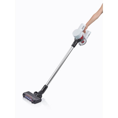 مكنسة كهربائية عمودية قابلة لإعادة الشحن من أرنكا سولارا ET13452، بيضاء اللون